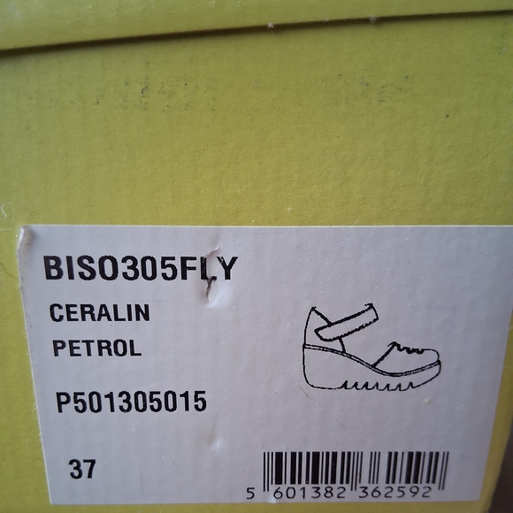 Fly London Blue Women's Flats - Picture 7 of 8